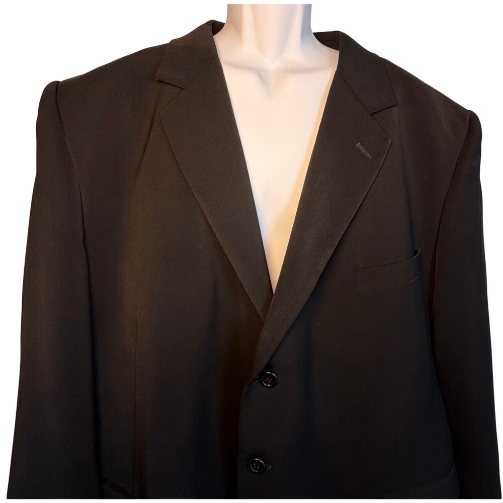 Midtown Man Men's Black sportscoat Blazer 52R